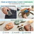 JedJadr 3 Pack 3 Compartment Small Pill Box, Portable Pill Case for Purse and Pocket, Moisture Proof Travel Pill