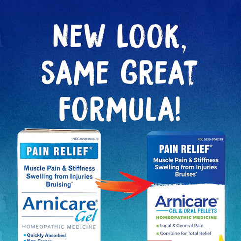 Boiron Arnicare Gel and Arnica 30c Value Pack for Pain Relief - 2.6 oz + 80 Pellet Tube