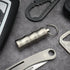 Titanium Small Pill Box Necklace, Mini Waterproof Keychain Pill Holder, Lightweight Pendant for Purse