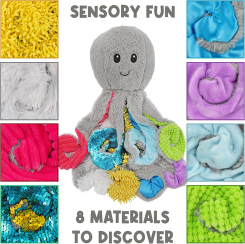 Sensory Octopus Plush Toy - Fidget Companion for Special Needs - FEELix Collection