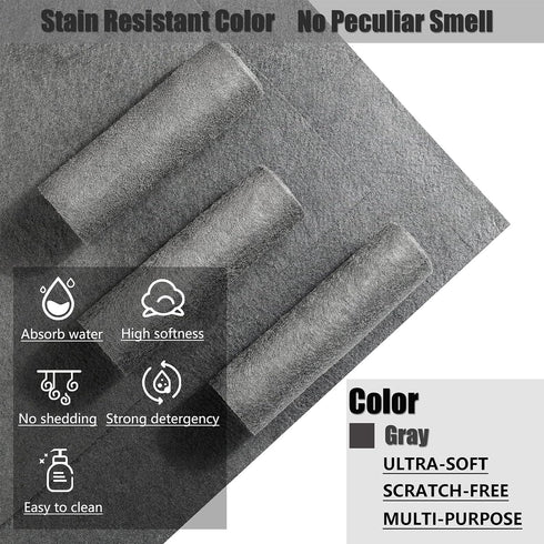 KTT Thickened Magic Cleaning Cloth: Reusable Microfiber Cloth for Home, Window, Mirror Glass, and Cars, 5 Pack