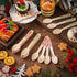 100 Pack Christmas Disposable Wooden Spoons, Merry Christmas Pattern for Cake, Hot Chocolate, Ice Cream