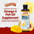 Barlean's Mango Peach Omega 3 Fish Oil Liquid Supplement, 16 oz, Smoothie Flavored