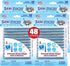 SANI 360° Sani Sticks Drain Cleaner and Deodorizer, 48 Count, Unscented Enzyme Pipe Cleaners, Safe for Sinks