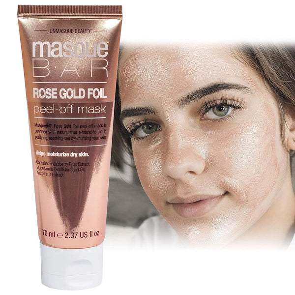Masque Bar Rose Gold Foil Peel Off Mask, Tube