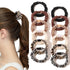 Silk Hair Ties Satin Scrunchies - Mini Scrunchy for Women Thick Hair Accessories Soft No Slip Ponytail Holder