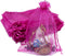 TheDisplayGuys 100-Pack 6x8 Hot Pink Sheer Organza Gift Bags with Drawstring, Jewelry Candy Treat Wedding Party Favors