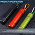 3 Pieces Portable Sealed Metal Container Bottles, Waterproof Travel Jars with Key Chain (3 Colors)