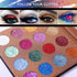 UCANBE Pro Glitter Eyeshadow Palette, 16 Colors, Highly Pigmented Chunky & Fine Pressed Glitter Eye Shadow Powder Makeup