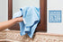 Revolutionary Eco Fiber Towel, 4 Pack, Blue, Replaces Paper Rolls for Everyday Use