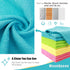 MOONQUEEN 12 Pack Microfiber Cleaning Cloth, Reusable Fast Drying Towels, 12"X12", Assorted Colors