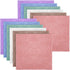 Syhood 12 Pcs Microfiber Face Wash Cloths, 10 x 10 Inch Makeup Remover Towel, Reusable Soft Cleansing Towels