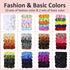Velvet Hair Scrunchies - 60 Pack for Women, Girls, Kids - Bulk No Damage Hair Ties for Thick, Curly Hair