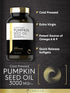 Carlyle Pumpkin Seed Oil 3000mg, 200 Softgel Capsules, Non-GMO and Gluten Free Cold Pressed Dietary Supplement