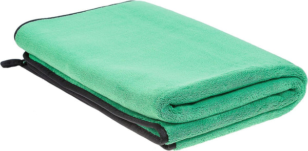 PacRight Premium Microfiber Drying Towel, Green | Large 20 x 30 Plush Cleaning