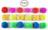 SCRUBIT 18 Round Nylon Dish Scrubber Scouring Pads, 3 Packs of 6 Assorted Colors, Non-Scratch