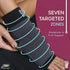Modetro Ankle Compression Socks, 1 Pair, Dotted Black for Ankle Support & Foot Discomfort Relief
