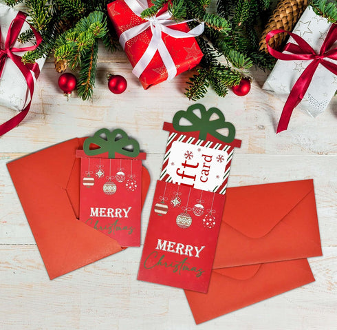 Set 12 Gift Boutique Christmas Money & Gift Card Sleeves of Holiday Envelopes Greeting Cards Funny Exchange Gifts Cash