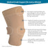 medi Seamless Knit Knee Support Compression Sleeve with Band