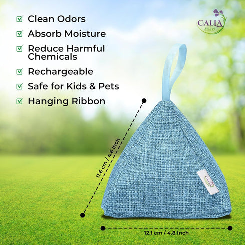Activated Charcoal Odor Absorber and Air Purifier, Bamboo Charcoal Bags, 4 Pack, 200g
