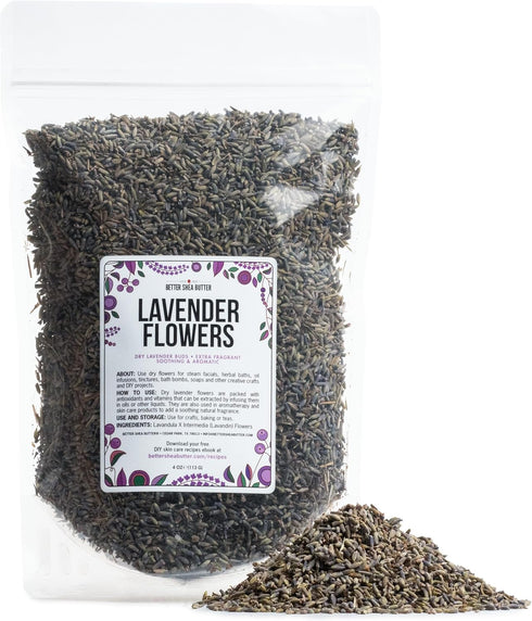 Lavender Buds Food Grade | Bulk Dried Lavender Flowers for Soap Making and Cooking, Edible Lavender