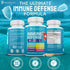 Immune Support 8 in 1 Capsules, 2-Pack - Zinc, Vitamin D3 5000 IU, Vitamin C 1000MG, Elderberry, Turmeric
