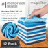 MagicFiber Microfiber Cleaning Cloth (12 Pack, 13x13 in) - Thick Cleaning Towels, Rags & Dusting Cloths for House, Kitchen, Windows, Cars & More - Micro Fiber Reusable Cloths by MagicFiber