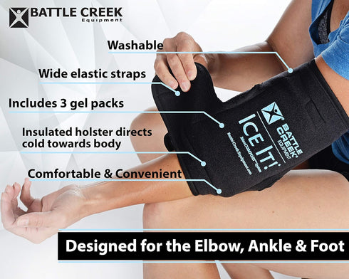 ColdCOMFORT Deluxe Triple Cold Pack Wrap, X-Large, 9" x 20"