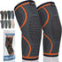 Modvel Compression Knee Brace for Women & Men, 2 Pack Knee Support Sleeves for Running, Pain Relief for ACL & Arthritis
