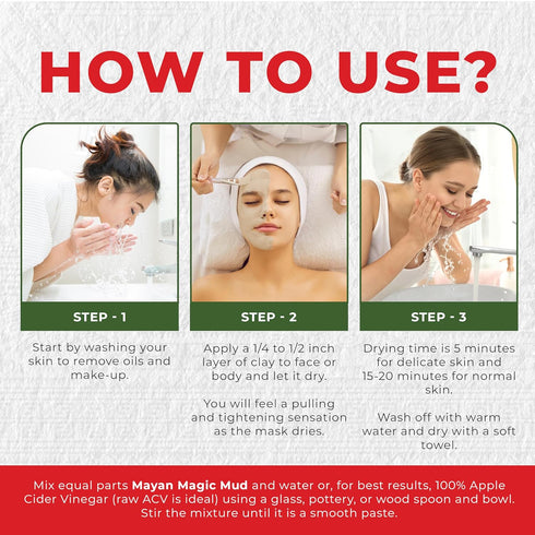 Powerful Deep Pore Cleansing Sodium Bentonite Clay - Natural Face Mask Peel for Men & Women - USA Made 16 Oz