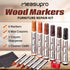 Wood Scratch Repair Kit Markers - Set of 13 - Scratch & Stain Markers, Furniture Repair Pens for Touch-Up on Wood Furniture, Tables, Desks, Bedposts - Carpenter's Essential Toolkit