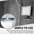 ToiletTree Products Fogless Shower Mirror with Squeegee, Adjustable Anti-Fog Bathroom Mirror