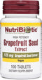NutriBiotic Grapefruit Seed Extract Tablets, 125mg, 100 Count | Premium Grade GSE with Bioflavonoids | Potent Immune &