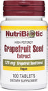 NutriBiotic Grapefruit Seed Extract Tablets, 125mg, 100 Count | Premium Grade GSE with Bioflavonoids | Potent Immune &