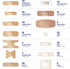 Care Science Variety Bandages Pack, 300 ct Bulk Assorted Sizes for First Aid, Waterproof, Heavy-Duty