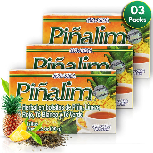 PIALIM 3 90 Boxes Te Pinalim Tea GN+Vida Tea Diet Day Supply