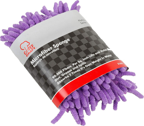Chef Craft Select Microfiber Sponge, 5 X 6 Inch, Color May Vary by Chef Craft