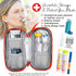 PracMedic Bags Epipen Carry Case, Insulated for Epi Pens, Inhaler, Allergy Medication, Durable Emergency Pouch (Red)