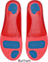Red Orthotic Sports Insole by KidSole, Lightweight Soft & Sturdy Technology for Active Children with Flat Feet