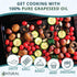 Zatural Grapeseed Oil - 100% Pure Cold Pressed Virgin High Temperature Cooking Oil (8oz)
