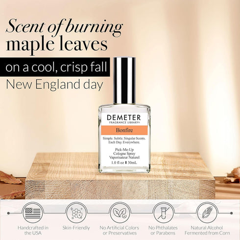 DEMETER Bonfire Cologne Spray, 1 oz, Perfume for Women and Men