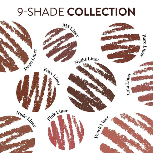 Mented Cosmetics La La Nude Waterproof Lip Pencil, Natural Vegan and Cruelty-Free Matte Lip Liner for Women