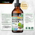 Organic Rhodiola Rosea Liquid Supplement - Vegan Adaptogenic Drops for Mood & Brain Support - Alcohol & Sugar Free, 4