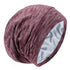 Silk Satin Lined Bonnet Sleep Cap, Adjustable Hair Wrap Cover for Curly Hair Protection for Women and Men