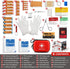 Mini First Aid Kit, 100 Pieces Water-Resistant Hard Shell Small Case for Travel, Outdoor, Home, Office, Camping, Hiking