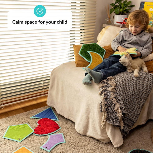 ODOXIA Sensory Mats for Autistic Children | Sensory Tiles for Kids | Sensory Wall Panel | Sensory Mats (Shapes) |