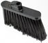 SPARTA Plastic Broom Head: Angled, Flagged for Small Debris, 12 Inches, Black for Indoor and Outdoor Use.