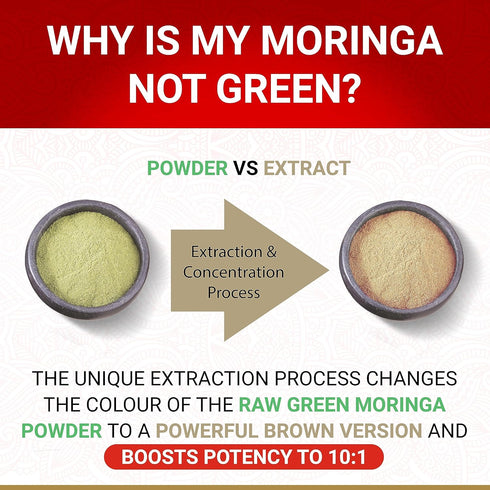 Organic Moringa Capsules - Moringa Oleifera, Natural Herbal Supplement from Moringa Leaves, Certified USDA Organic,