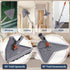 NexaGlow 80" 3-in-1 360 Extendable Wall Cleaner Mop with Rotating Head | Adjustable Wall Mop with Microfiber Pads
