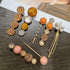 Mehayi 20 PCS Pearl Hair Clips Set, Fashion Korean Acrylic Resin Hair Barrettes, Decorative Party Wedding Accessories